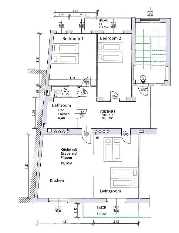 Apartmán Schoenbrunn Park Apartement Vídeň